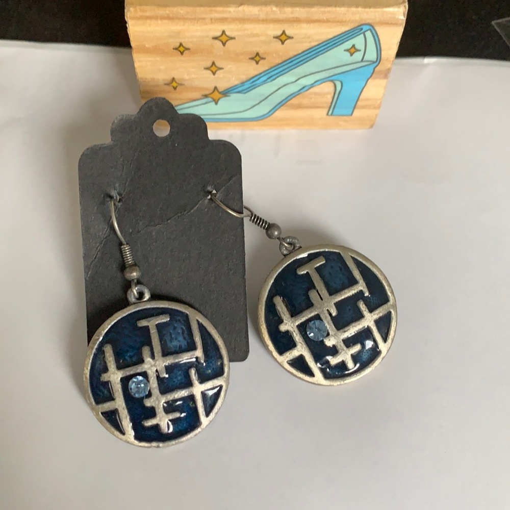 Vintage Monogram Timeless Classy Drop Earrings